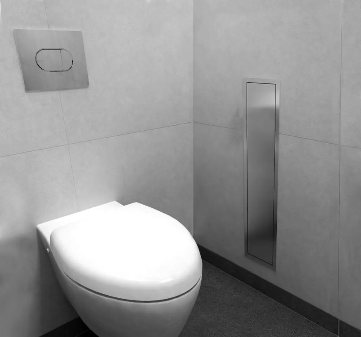 Wc con cassetta ad incasso