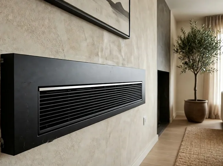 Ventilconvettore di colore nero