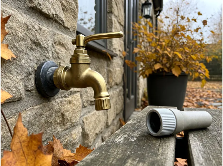 Dopo lo svuotamento: rubinetto aperto, cappuccio e riapertura a primavera