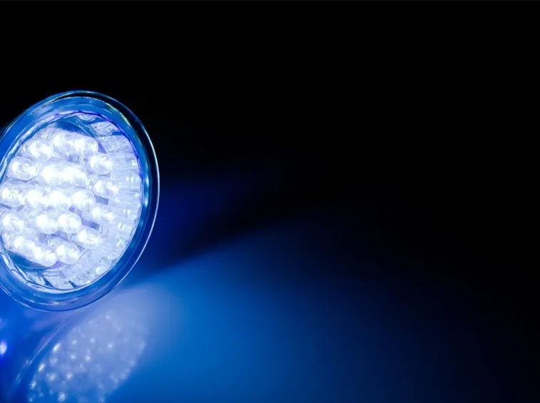Lampada led accesa