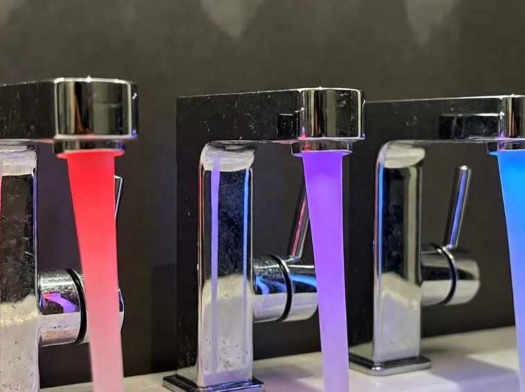 Illuminazione Led nei rubinetti
