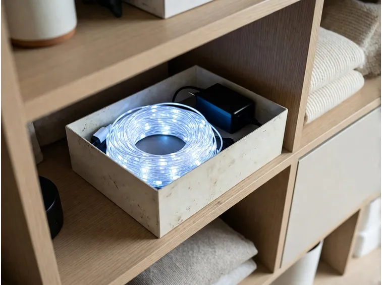 Installare le luci in sicurezza e conservarle per l'anno dopo