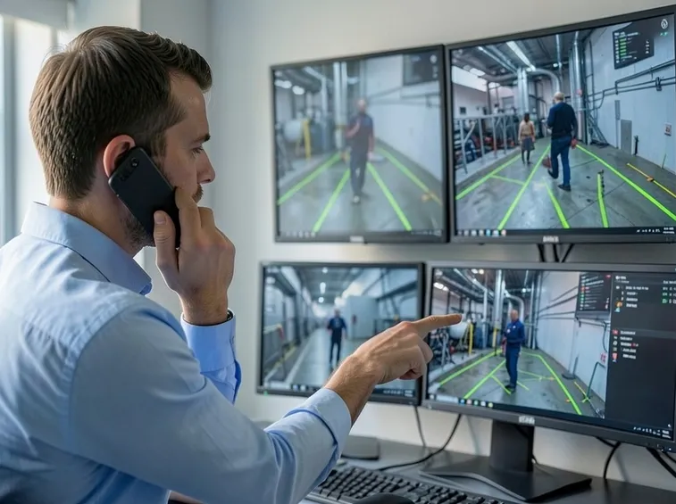 Postazione di controllo impianti videosorveglianza