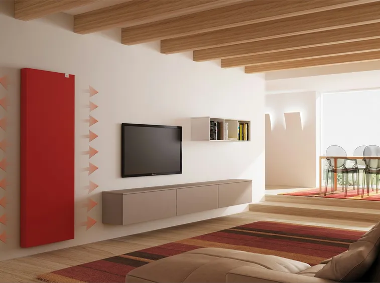 Temosifone di design colorato con piastra radiante