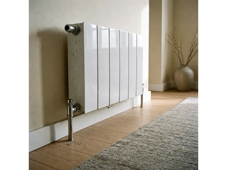 L'installazione di un termosifone bianco