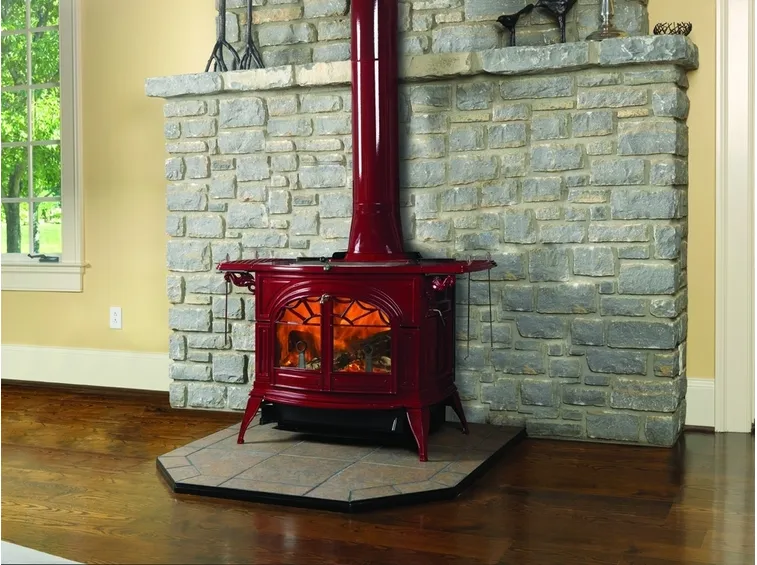 stufa a legna bourdeaux design classico