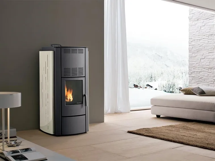 Stufa a pellet Palazzetti dal design moderno