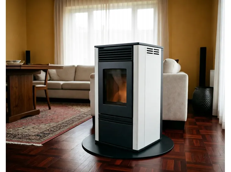 Moderna stufa pellet senza canna fumaria