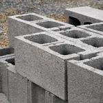 Alcuni blocchi calcestruzzo