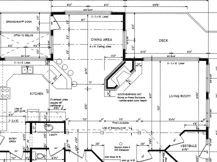 Esempio di linee nel disegno tecnico