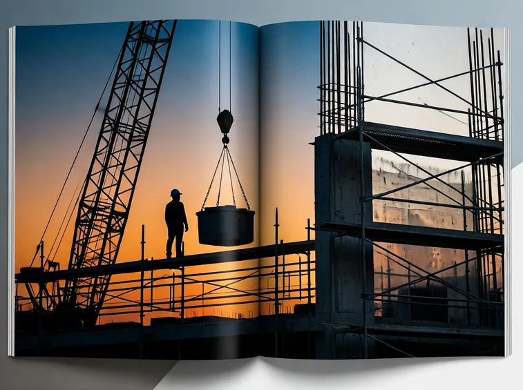 Operai lavorano in cantiere