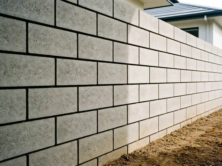 Muro di mattoni di cemento