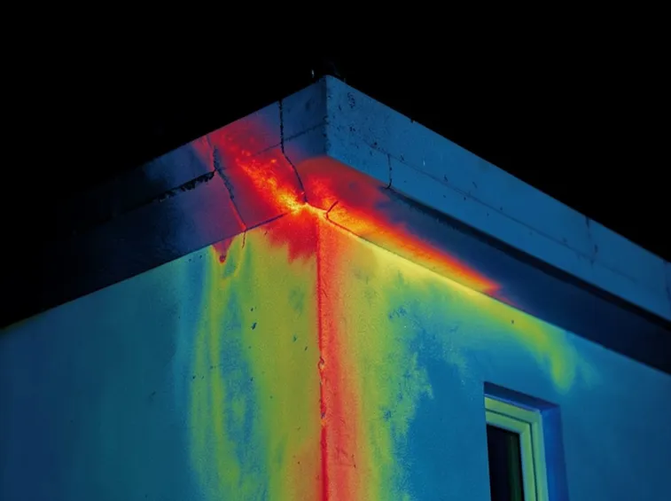 Termografia di un ponte termico