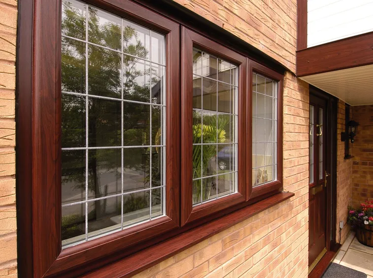 Finestra in PVC effetto legno
