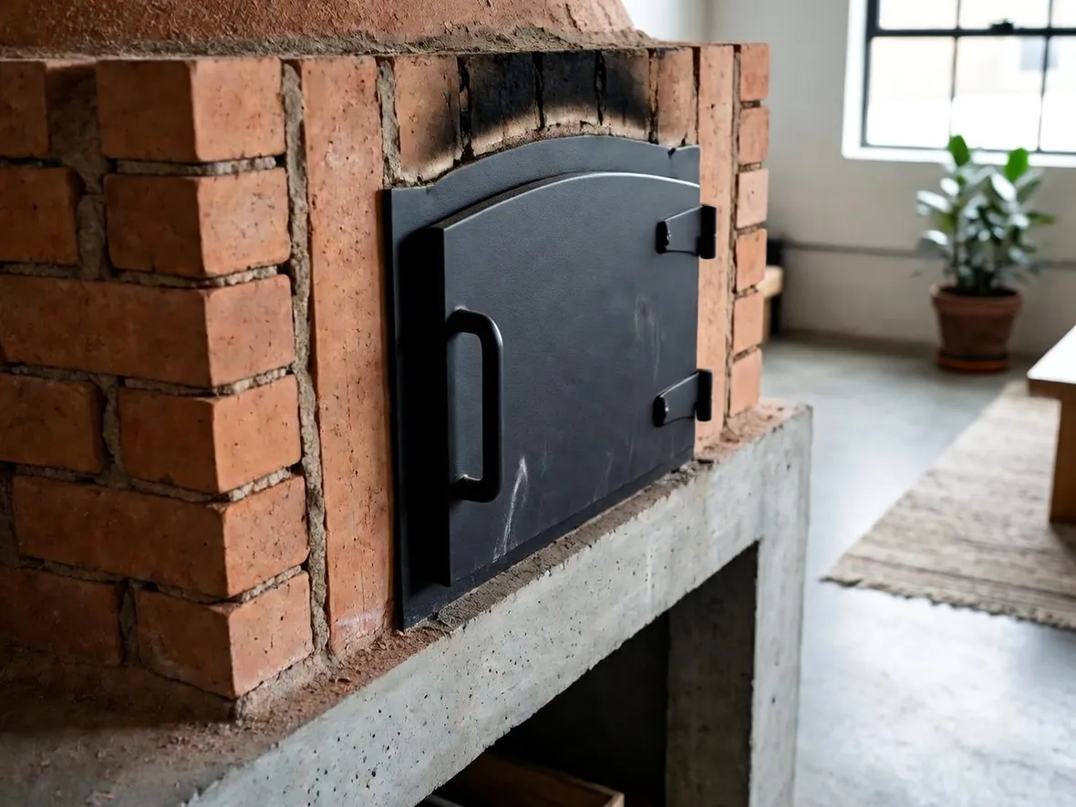forno con mattoni refrattari