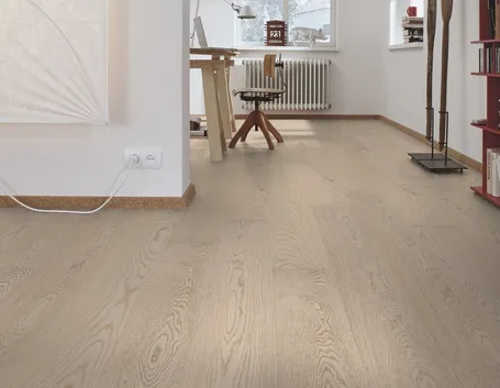 pavimento in parquet rovere sbiancato