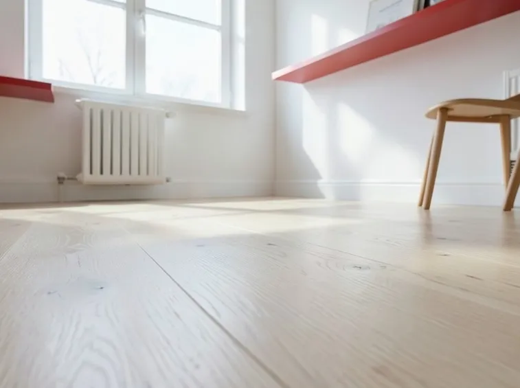 pavimento in parquet rovere sbiancato