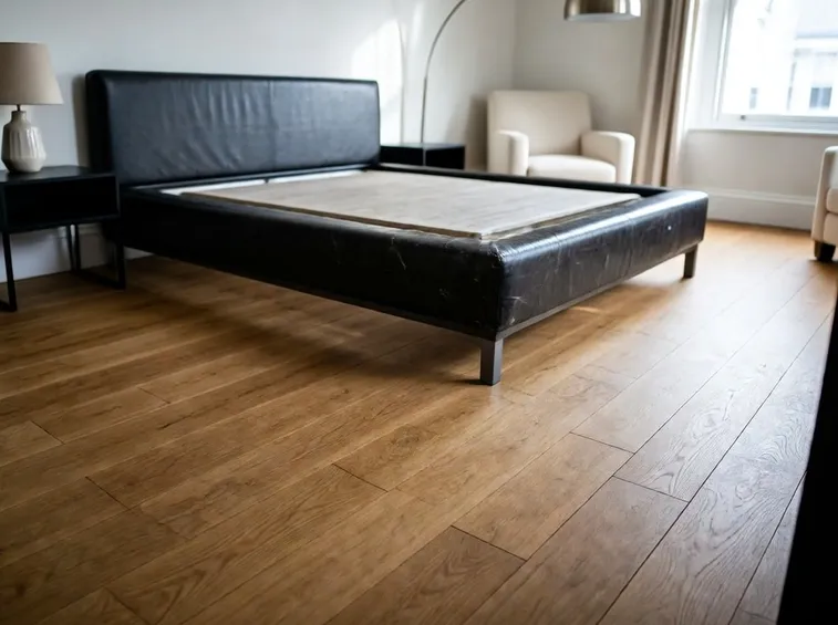 camera con parquet rovere sbiancato
