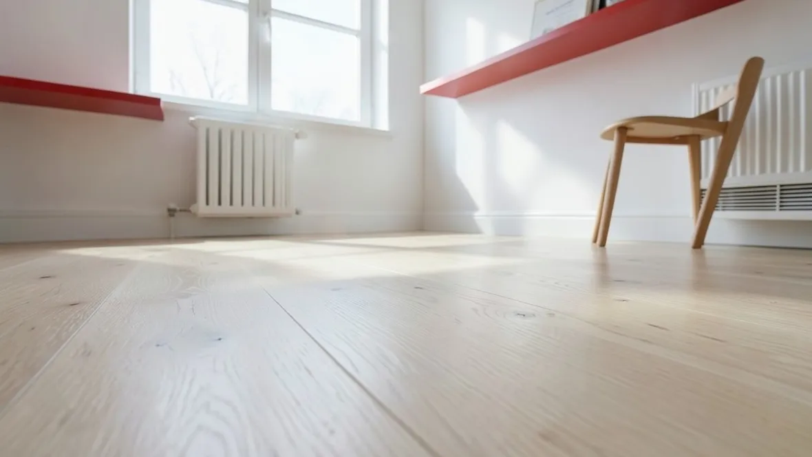 pavimento in parquet rovere sbiancato