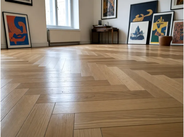 Il parquet dopo la fase di lucidatura