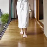Parquet in bamboo in bagno