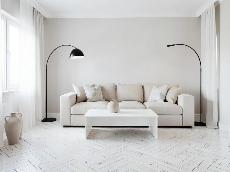Esempio di ambiente con parquet sbiancato