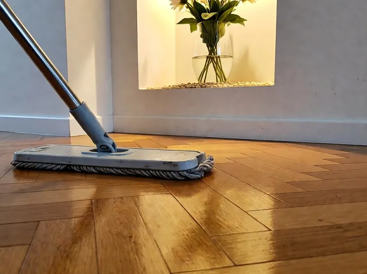 Pulizia parquet teak