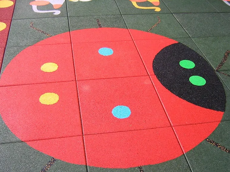 Pavimento in gomma per esterno per i piccoli