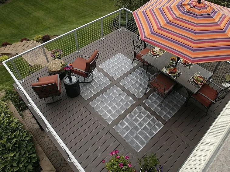 Terrazzo con vetrocemento