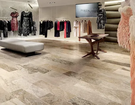 Pavimentazione in gres porcellanato