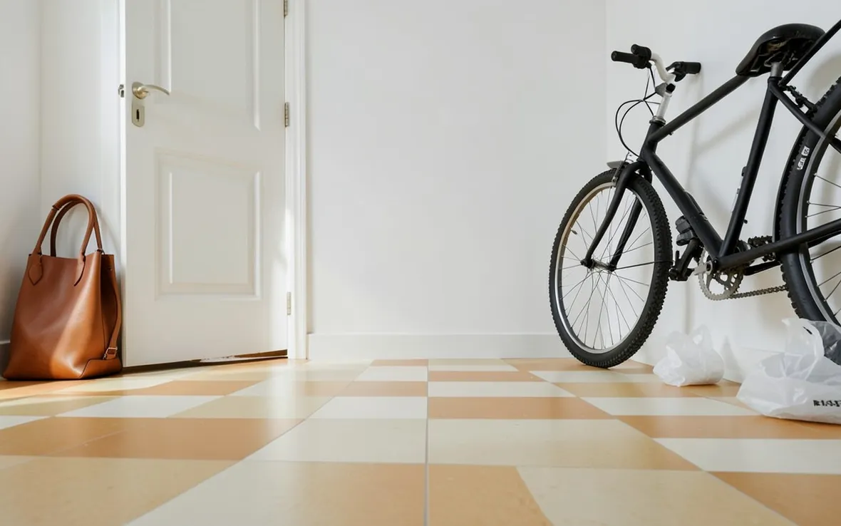 Esempio di pavimento in linoleum