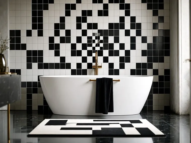 Piastrelle adesive anche in bagno