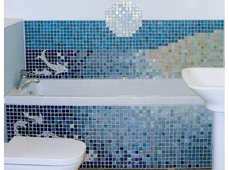 Parete doccia mosaico