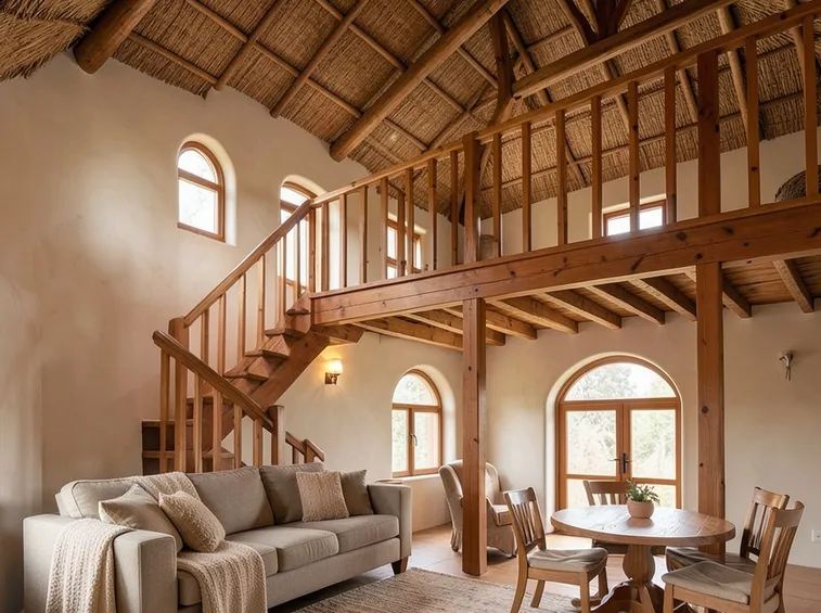 Immobile con soppalco in legno