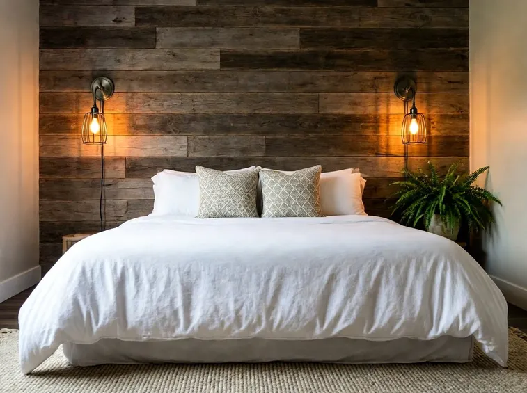 Pareti in legno rustiche