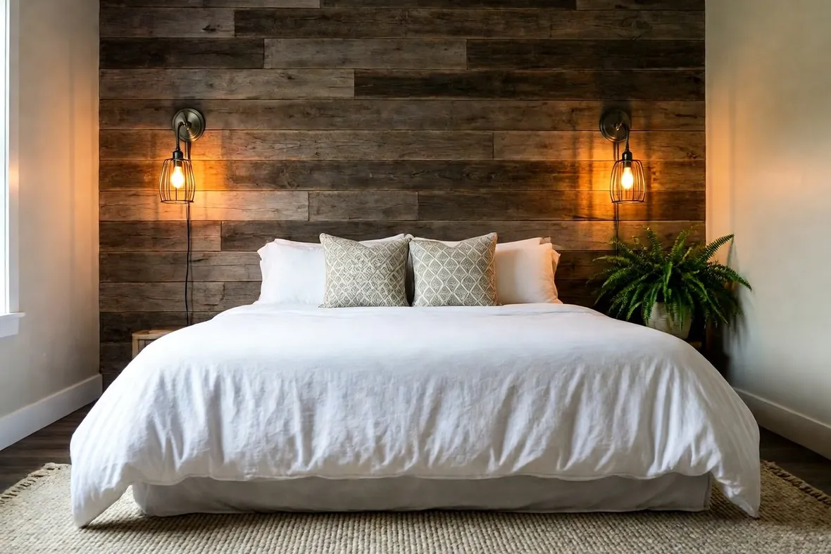 Pareti in legno rustiche