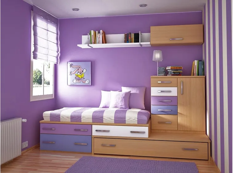Pitturare le pareti in viola