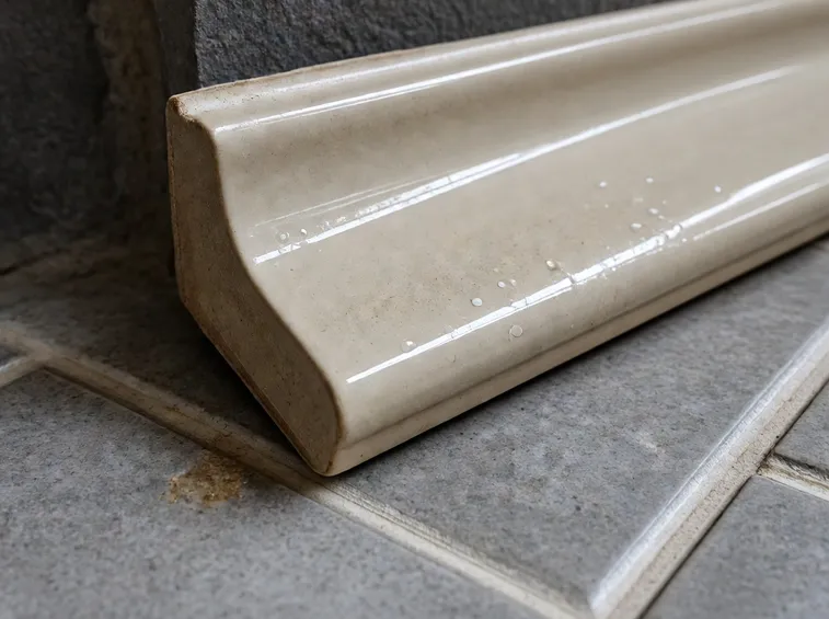 Battiscopa in ceramica chiaro