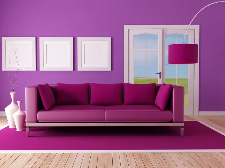 Soggiorno viola