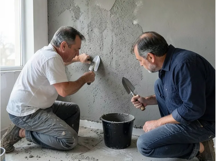 Ristrutturazione con intonaco macroporoso