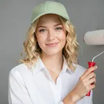 ragazza con rullo