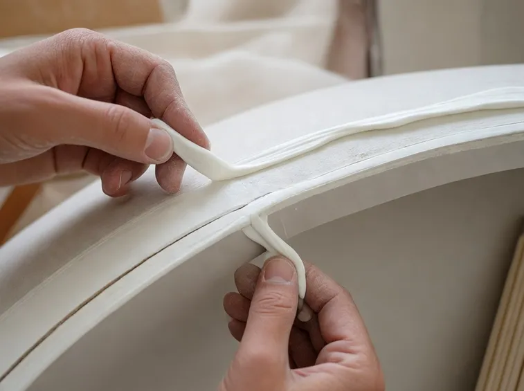 Posizionamento dello stucco