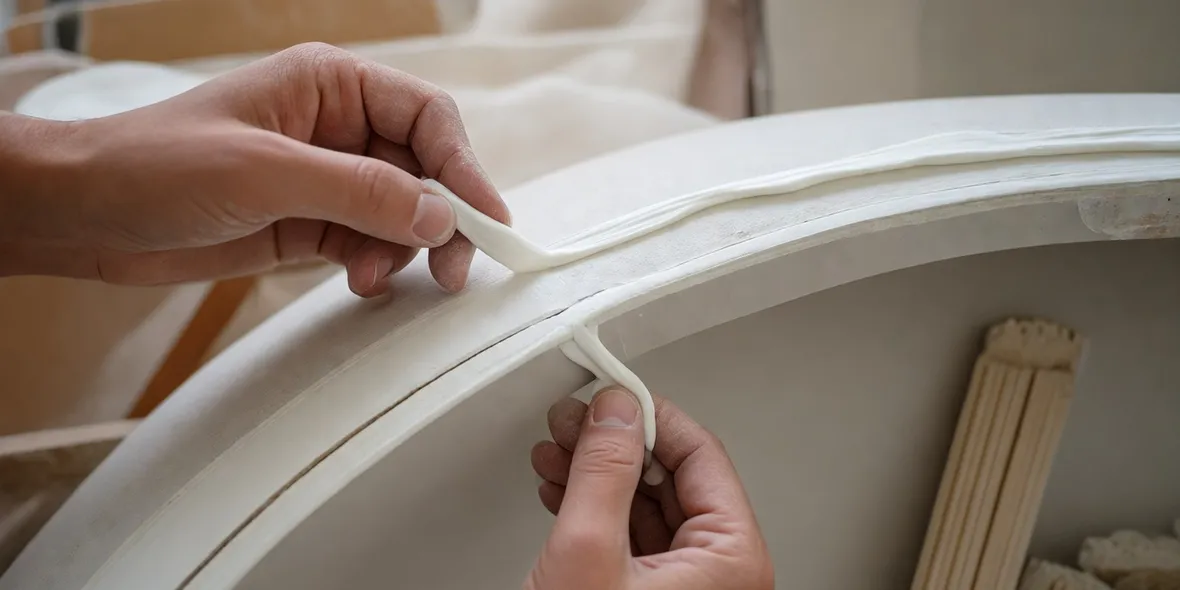 Posizionamento dello stucco