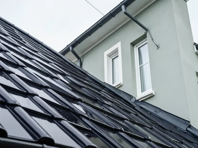 Tegole di plastica colore nero