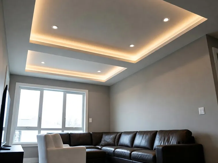 Controsoffitto in cartongesso a più livelli