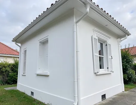 casa con intonaco termico