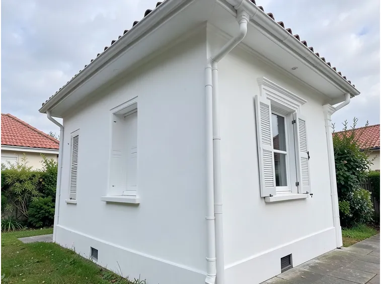 casa con intonaco termico