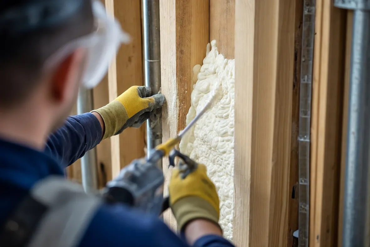 Applicazione materiale coibentante