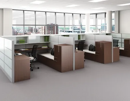 Ufficio con pareti divisorie economiche