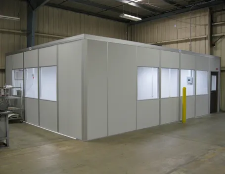 Ambiente con pareti prefabbricate